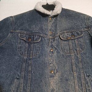 Lee Denim Men's VTG 80's Sherpa Lined Jacket Large